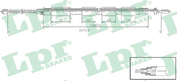 LPR C0610B - Cavo comando, Freno stazionamento www.autoricambit.com