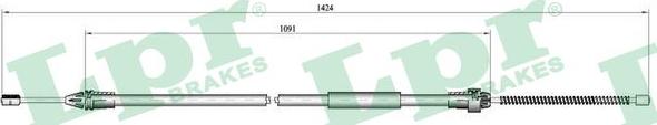 LPR C0687B - Cavo comando, Freno stazionamento www.autoricambit.com