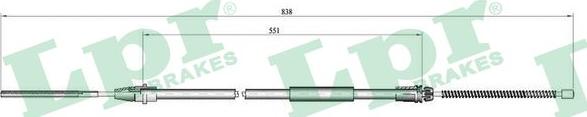 LPR C0635B - Cavo comando, Freno stazionamento www.autoricambit.com