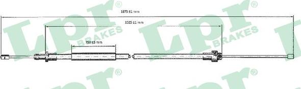 LPR C0092B - Cavo comando, Freno stazionamento www.autoricambit.com