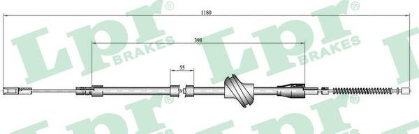 LPR C0045B - Cavo comando, Freno stazionamento www.autoricambit.com