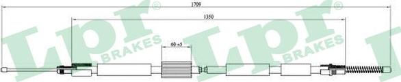 LPR C0003B - Cavo comando, Freno stazionamento www.autoricambit.com