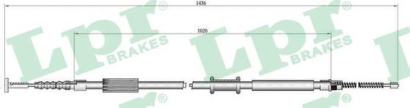 LPR C0015B - Cavo comando, Freno stazionamento www.autoricambit.com