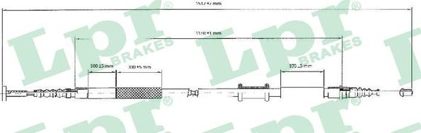 LPR C0086B - Cavo comando, Freno stazionamento www.autoricambit.com