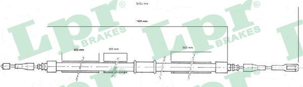 LPR C0039B - Cavo comando, Freno stazionamento www.autoricambit.com