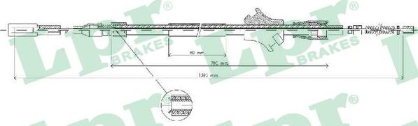 LPR C0030B - Cavo comando, Freno stazionamento www.autoricambit.com