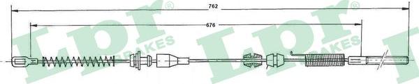 LPR C0028B - Cavo comando, Freno stazionamento www.autoricambit.com