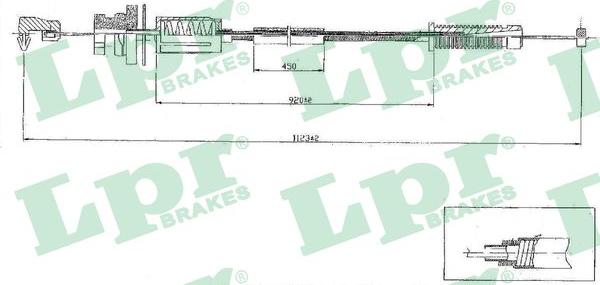 LPR C0079A - Cavo acceleratore www.autoricambit.com