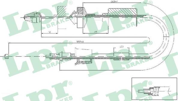 LPR C0199C - Cavo comando, Comando frizione www.autoricambit.com