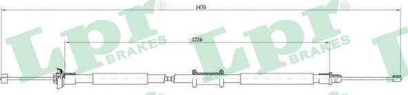 LPR C0197B - Cavo comando, Freno stazionamento www.autoricambit.com