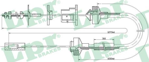 LPR C0145C - Cavo comando, Comando frizione www.autoricambit.com