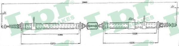 LPR C0159B - Cavo comando, Freno stazionamento www.autoricambit.com