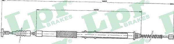 LPR C0154B - Cavo comando, Freno stazionamento www.autoricambit.com