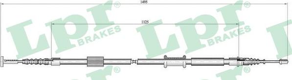 LPR C0157B - Cavo comando, Freno stazionamento www.autoricambit.com