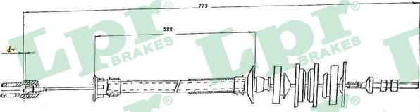 LPR C0167C - Cavo comando, Comando frizione www.autoricambit.com