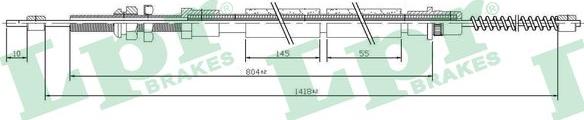 LPR C0109B - Cavo comando, Freno stazionamento www.autoricambit.com