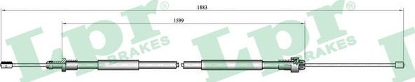 LPR C0105B - Cavo comando, Freno stazionamento www.autoricambit.com