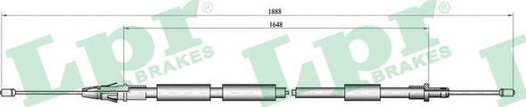 LPR C0106B - Cavo comando, Freno stazionamento www.autoricambit.com