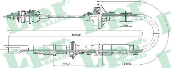 LPR C0107C - Cavo comando, Comando frizione www.autoricambit.com