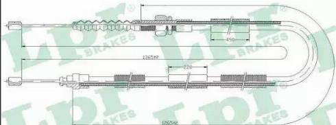 LPR C0113B - Cavo comando, Freno stazionamento www.autoricambit.com