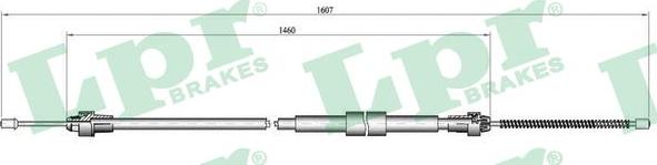 LPR C0136B - Cavo comando, Freno stazionamento www.autoricambit.com