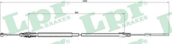 LPR C0130B - Cavo comando, Freno stazionamento www.autoricambit.com