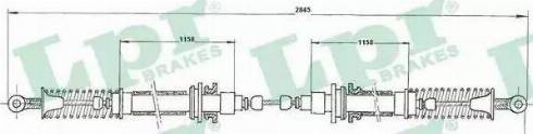 LPR C0178B - Cavo comando, Freno stazionamento www.autoricambit.com