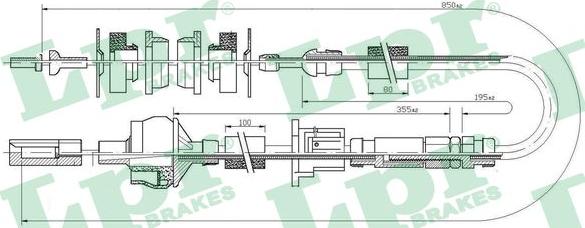 LPR C0173C - Cavo comando, Comando frizione www.autoricambit.com