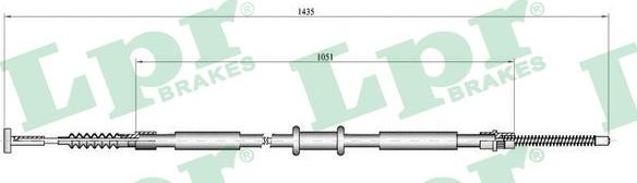 LPR C0843B - Cavo comando, Freno stazionamento www.autoricambit.com