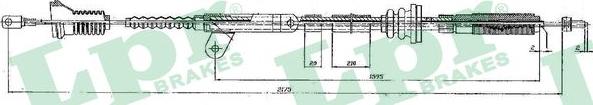 LPR C0838B - Cavo comando, Freno stazionamento www.autoricambit.com