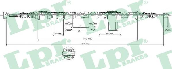 LPR C0396B - Cavo comando, Freno stazionamento www.autoricambit.com