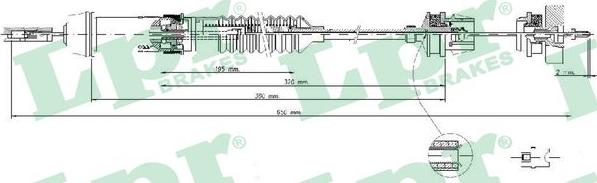 LPR C0340C - Cavo comando, Comando frizione www.autoricambit.com