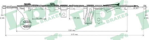 LPR C0315B - Cavo comando, Freno stazionamento www.autoricambit.com