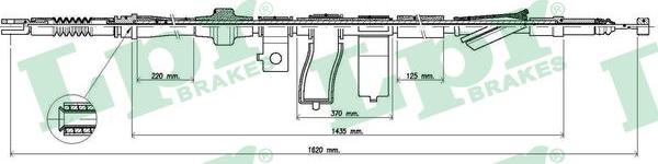 LPR C0313B - Cavo comando, Freno stazionamento www.autoricambit.com