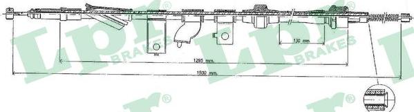 LPR C0317B - Cavo comando, Freno stazionamento www.autoricambit.com