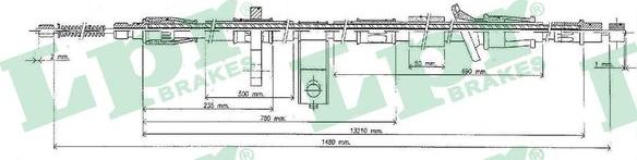 LPR C0320B - Cavo comando, Freno stazionamento www.autoricambit.com