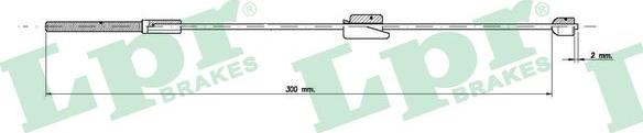 LPR C0248B - Cavo comando, Freno stazionamento www.autoricambit.com