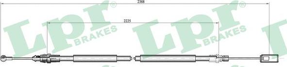 LPR C0213B - Cavo comando, Freno stazionamento www.autoricambit.com