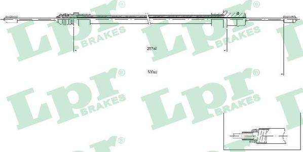 LPR C0212B - Cavo comando, Freno stazionamento www.autoricambit.com