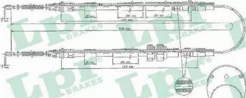 LPR C0234B - Cavo comando, Freno stazionamento www.autoricambit.com