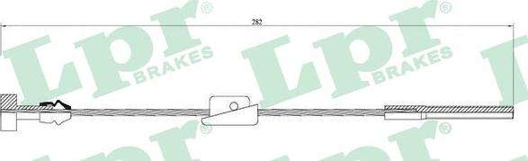 LPR C0231B - Cavo comando, Freno stazionamento www.autoricambit.com