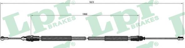 LPR C0749B - Cavo comando, Freno stazionamento www.autoricambit.com