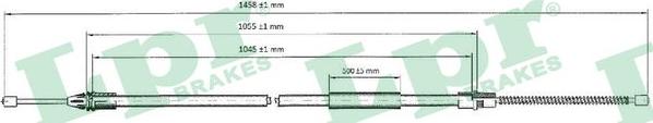 LPR C0756B - Cavo comando, Freno stazionamento www.autoricambit.com