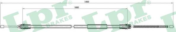 LPR C0709B - Cavo comando, Freno stazionamento www.autoricambit.com