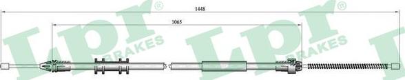 LPR C0702B - Cavo comando, Freno stazionamento www.autoricambit.com