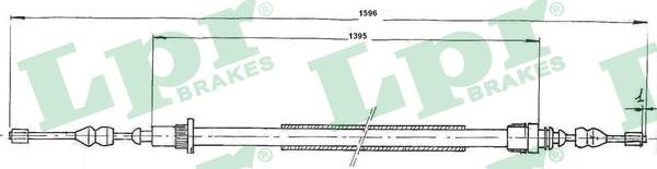 LPR C0727B - Cavo comando, Freno stazionamento www.autoricambit.com