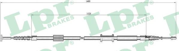 LPR C1448B - Cavo comando, Freno stazionamento www.autoricambit.com