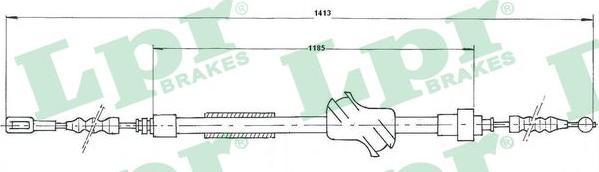 LPR C1502B - Cavo comando, Freno stazionamento www.autoricambit.com