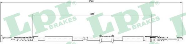 LPR C1659B - Cavo comando, Freno stazionamento www.autoricambit.com