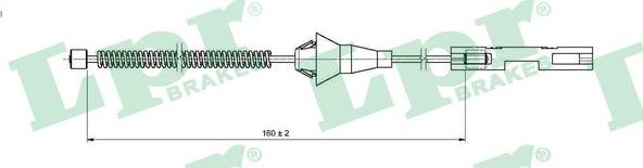 LPR C1660B - Cavo comando, Freno stazionamento www.autoricambit.com